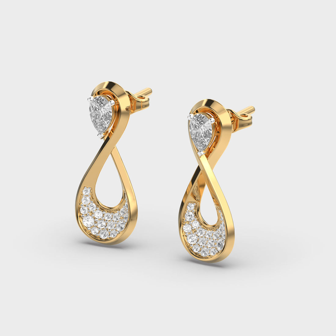 Infinity Diamond Earrings
