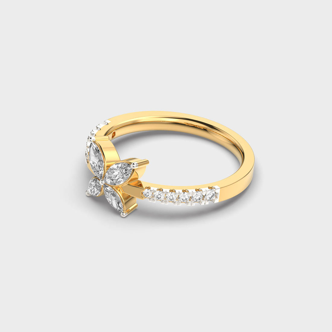 Baby Butterfly Diamond Ring