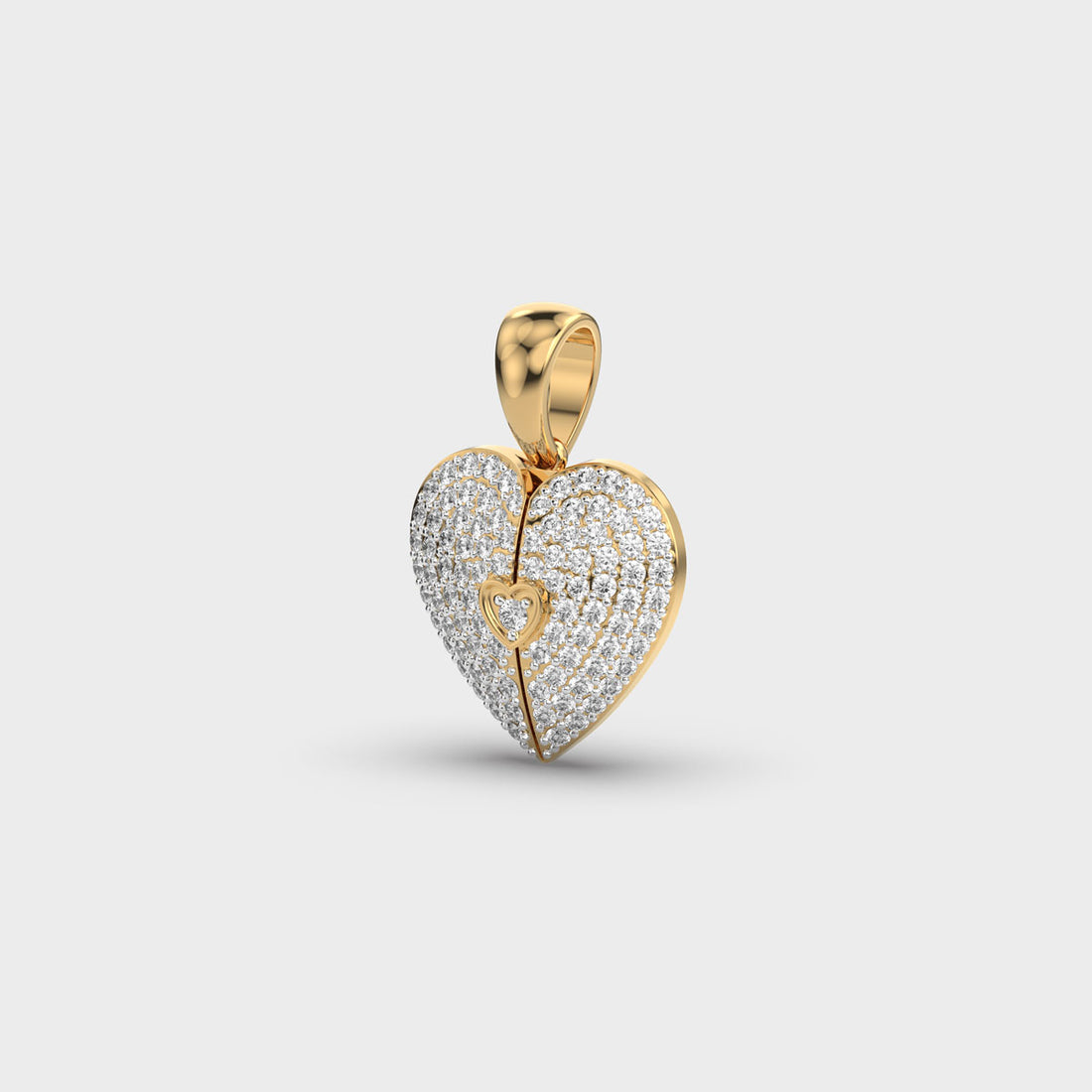 Valentine’s Special Heart Shaped Diamond Pendant